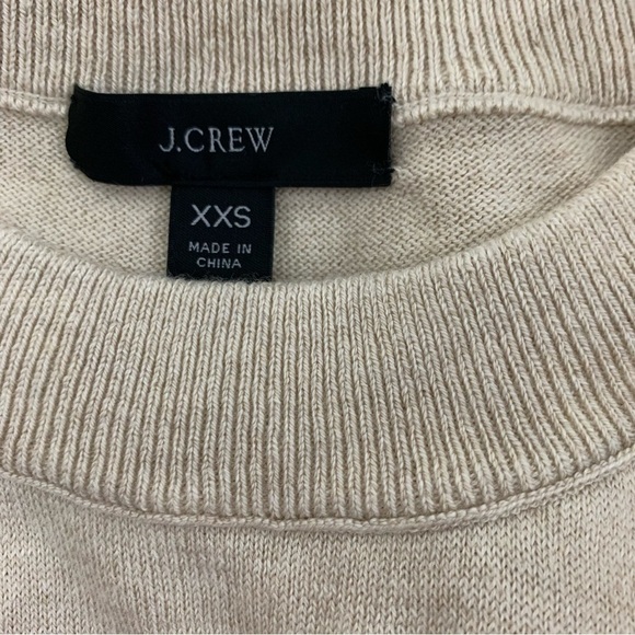 J Crew Crewneck Cotton Cashmere Pullover Sweater in Natural - Picture 4 of 13